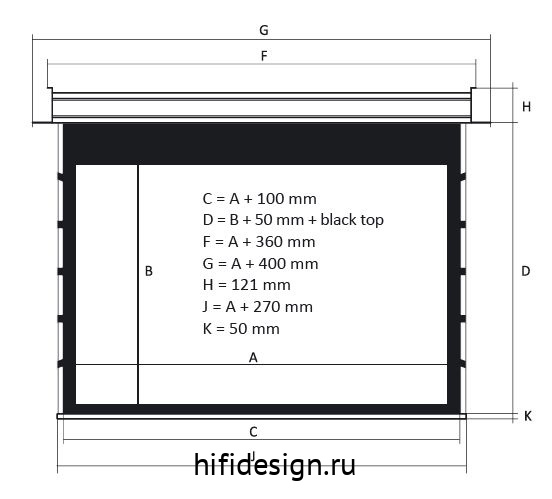 ����� kauber inceiling tensioned bt cinema 113"