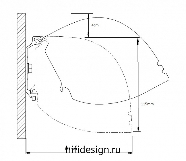 ����� kauber red label tensioned bt cinema 122" mperfw